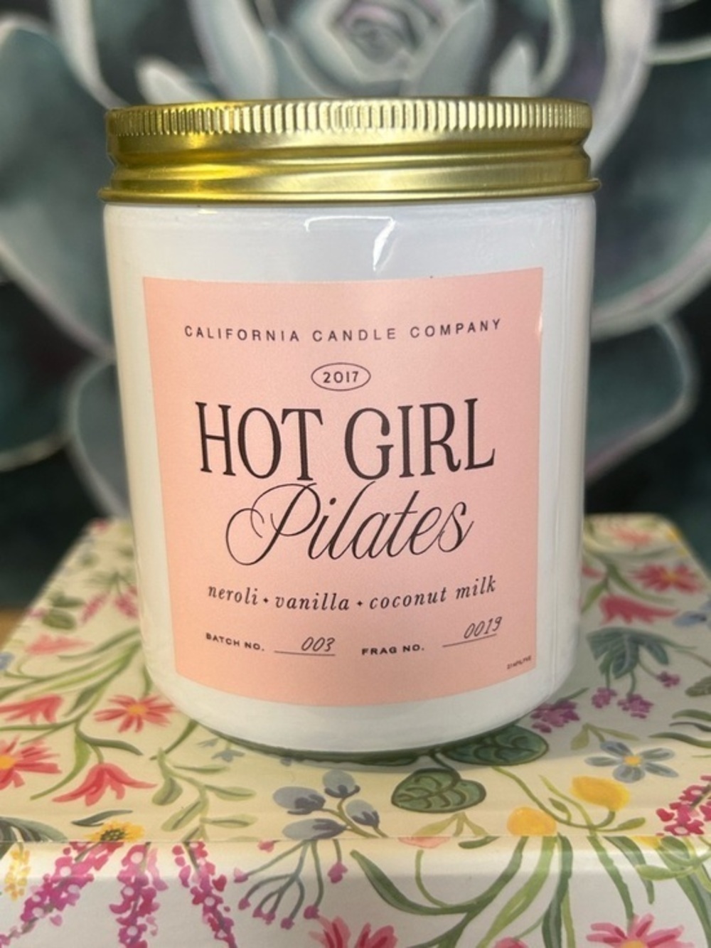 Hot Girl Pilates Candle Neroli, Vanilla, Coconut Milk Scent